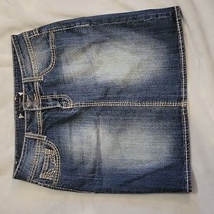 Vigoss Distressed Denim Skirt
